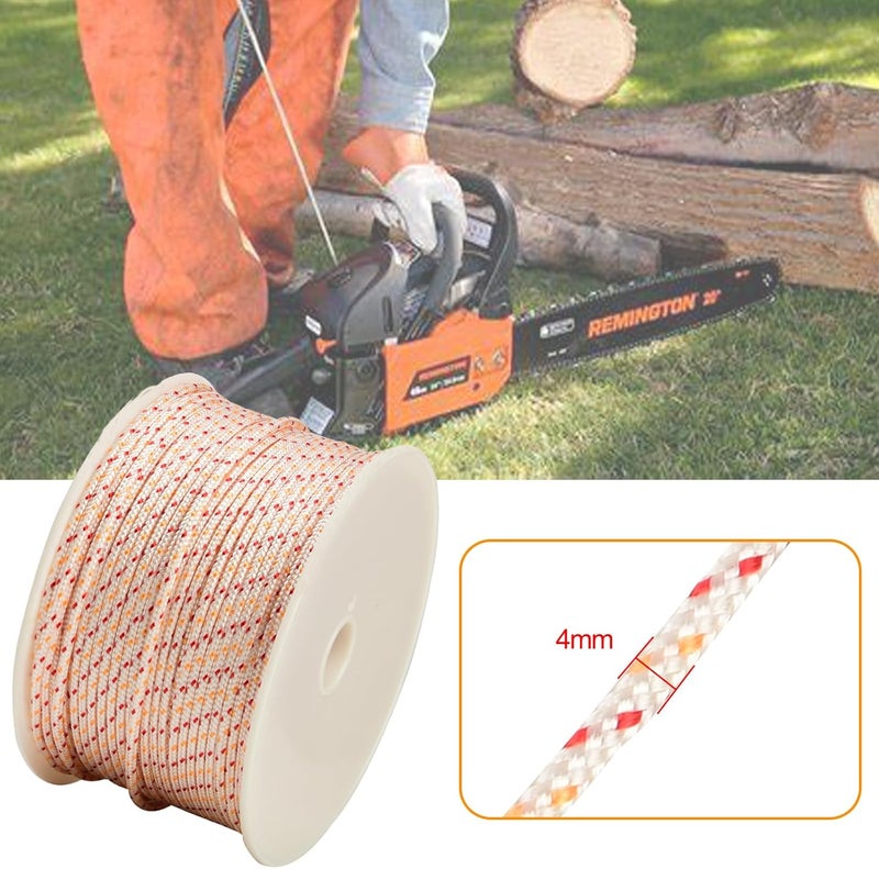 Multisland Recoil Starter Rope Pull Cord, 100m / 4mm Pull Starter Rope for Craftsman Husqvarna Stihl Honda Lawn Mower Chainsaw Trimmer Edger Brush Cutter Engine Parts - Image 2
